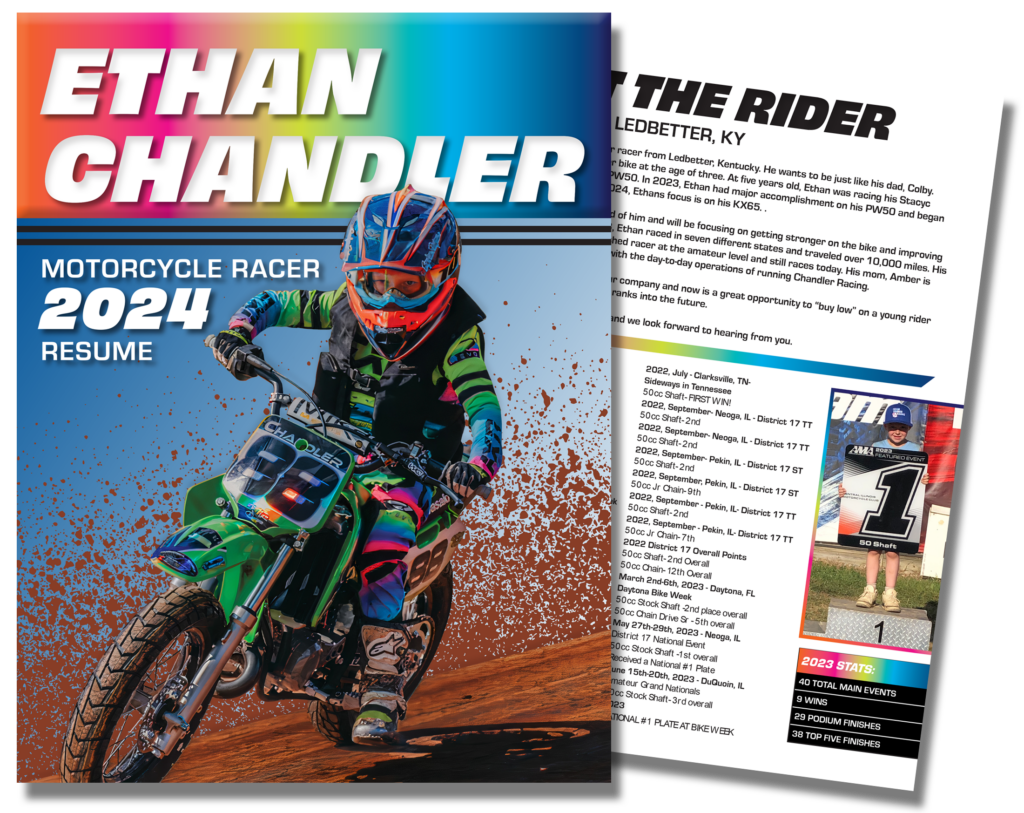 Ethan Chandler's Racing Bio